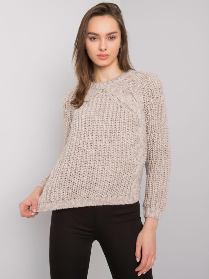 Rue Paris Béžový pletený sveter