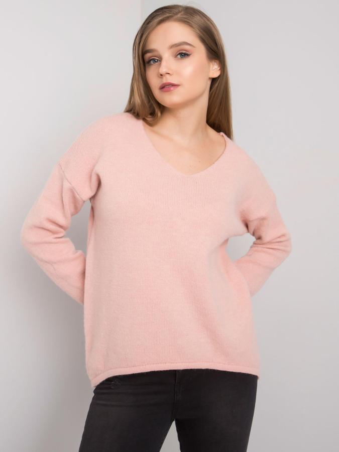 Svetlo ružový nadrozmerný sveter