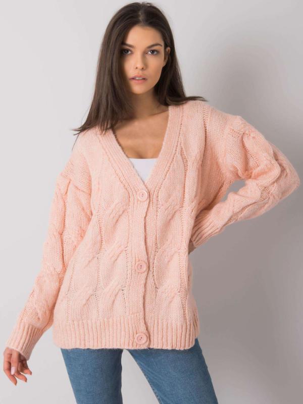 Rue Paris svetlo ružový pletený sveter