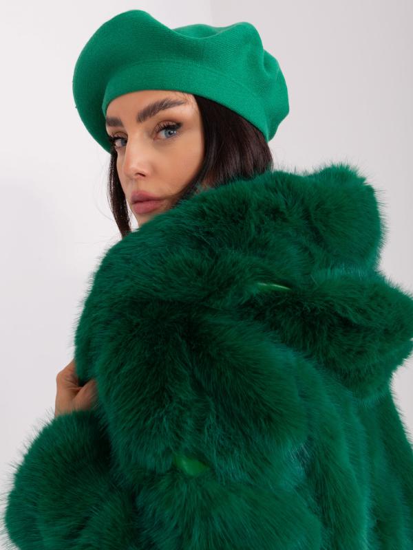 Zelená dámska baretka