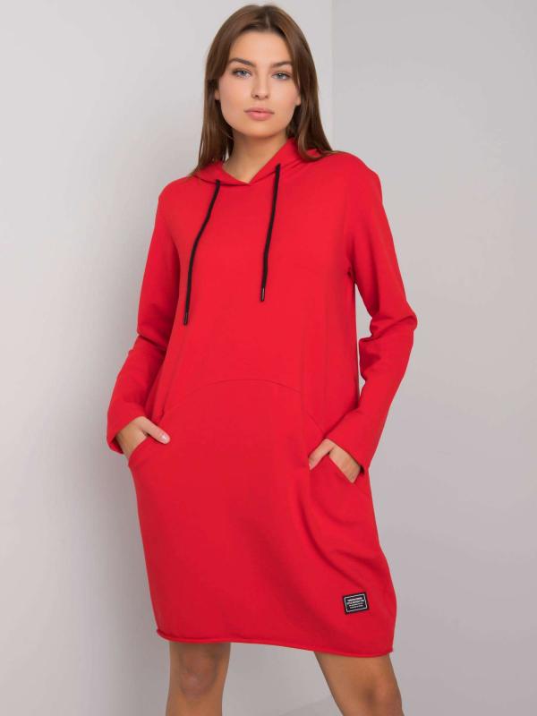 Červené mikinové šaty Aldila