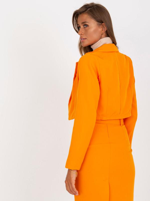 Krátke elegantné sako pomarančové