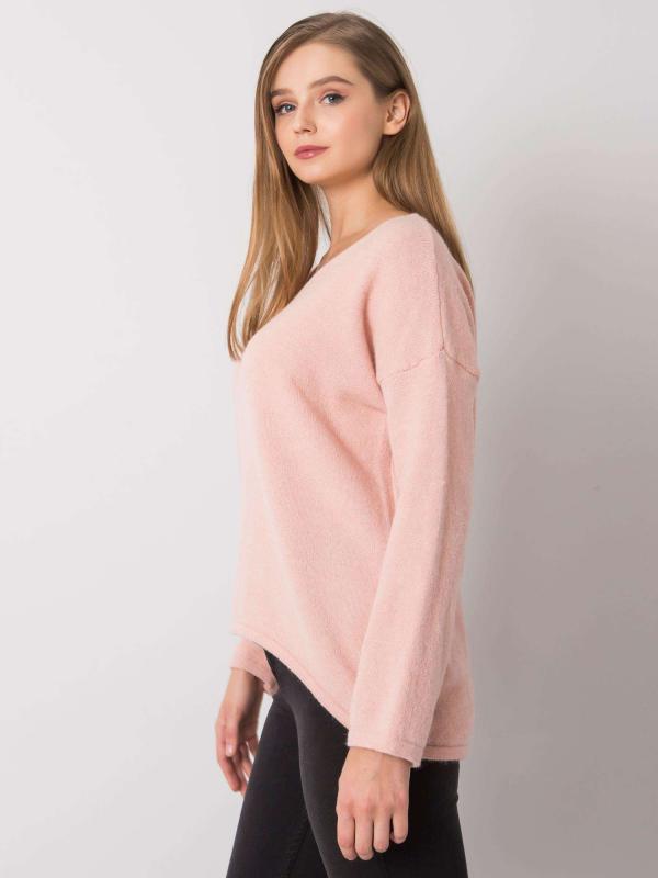 Svetlo ružový nadrozmerný sveter