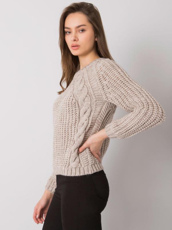 Rue Paris Béžový pletený sveter