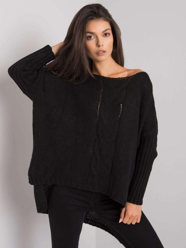 Oh Bella Čierny oversize sveter